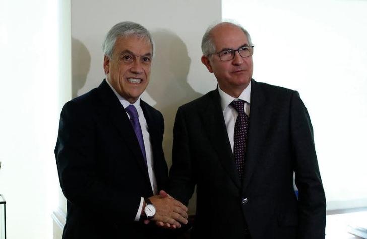 Piñera se reúne con Ledezma y compromete "ayuda eficaz" para Venezuela