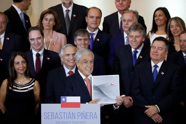 El lado B en ceremonia ministerial: Congreso repleto, codazos y primeras instrucciones de Piñera