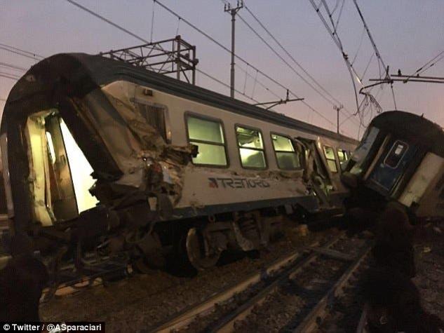Grave accidente de tren deja al menos cinco muertos y cientos de heridos en Milán