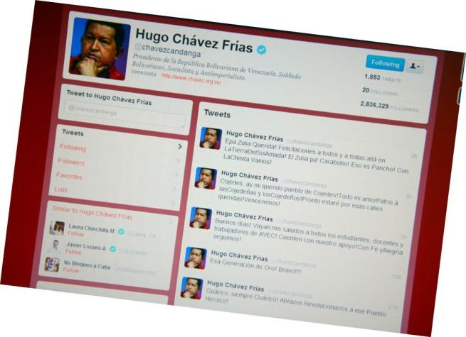 Hugo Chávez "resucita" en Twitter a casi 5 años de su muerte