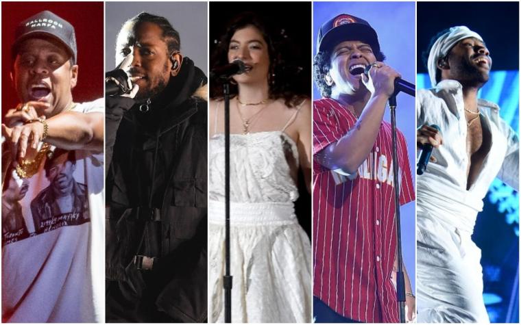 La batalla por el Álbum del Año adelanta una reñida competencia en los premios Grammy 2018