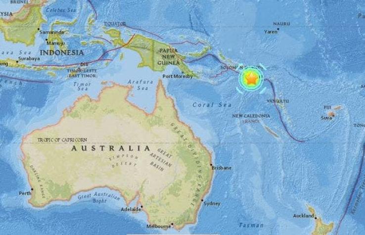 Terremoto magnitud 7.6 sacude a Papúa Nueva Guinea