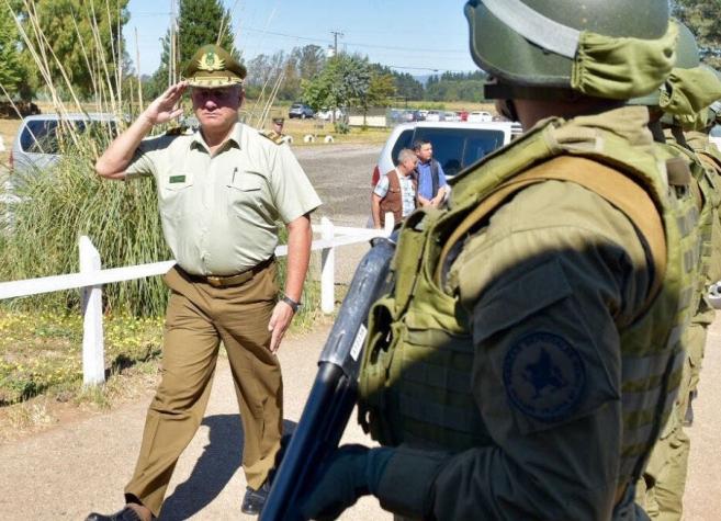 General Villalobos se reúne con carabineros en La Araucanía