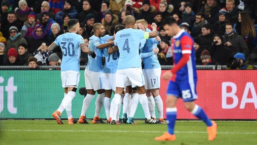 Manchester City golea sin problemas a Basilea y pavimenta su clasificación en Champions