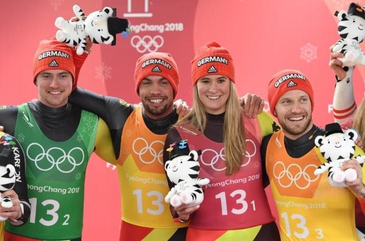 Suma oro en luge por relevo: Alemania continúa liderando el medallero en Pyeongchang