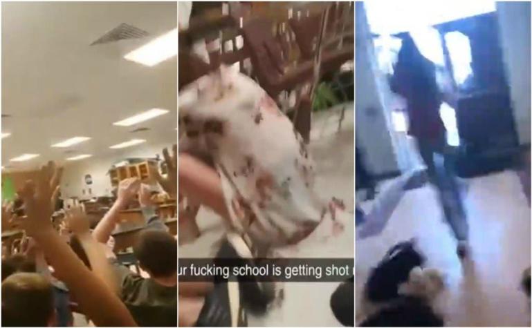 [VIDEO] La dramática evacuación de la escuela del tiroteo grabada por los propios estudiantes