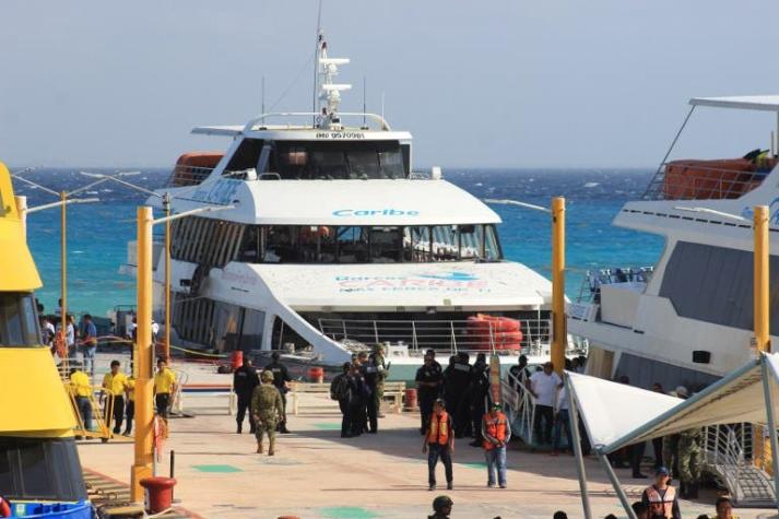 [VIDEO] La impresionante explosión de un Ferry en Playa del Carmen