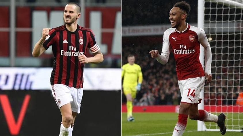 AC Milan y Arsenal animarán el choque estelar en octavos de final de la Europa League