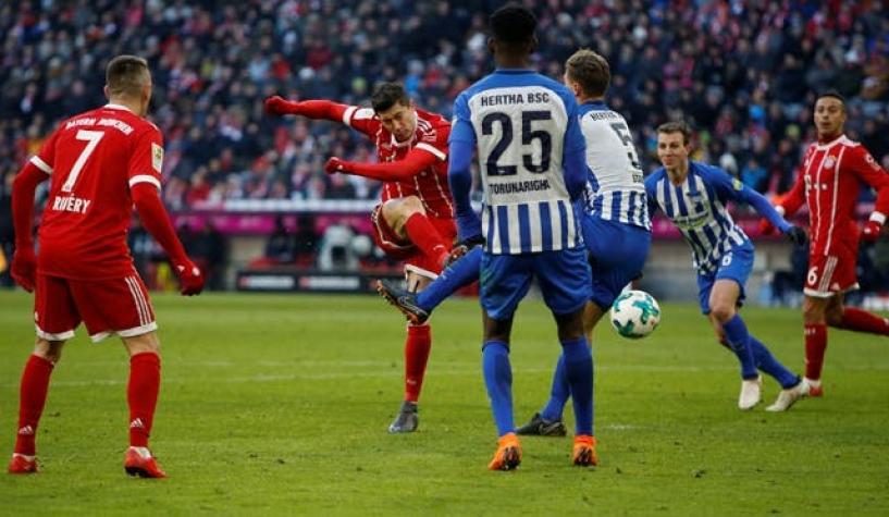 Bayern Munich corta su racha de victorias con empate sin goles ante Hertha