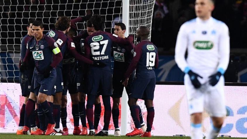 Di María y Cavani llevan al PSG a semifinales de Copa de Francia