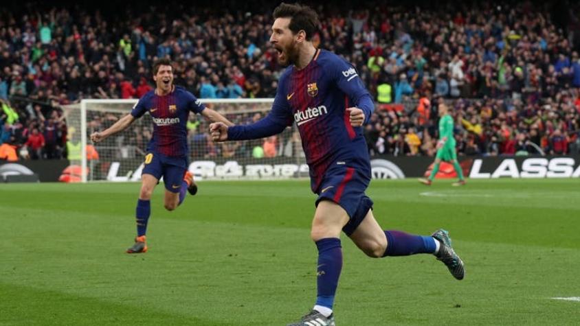 Lionel Messi encamina al Barcelona al título en triunfo sobre Atlético de Madrid