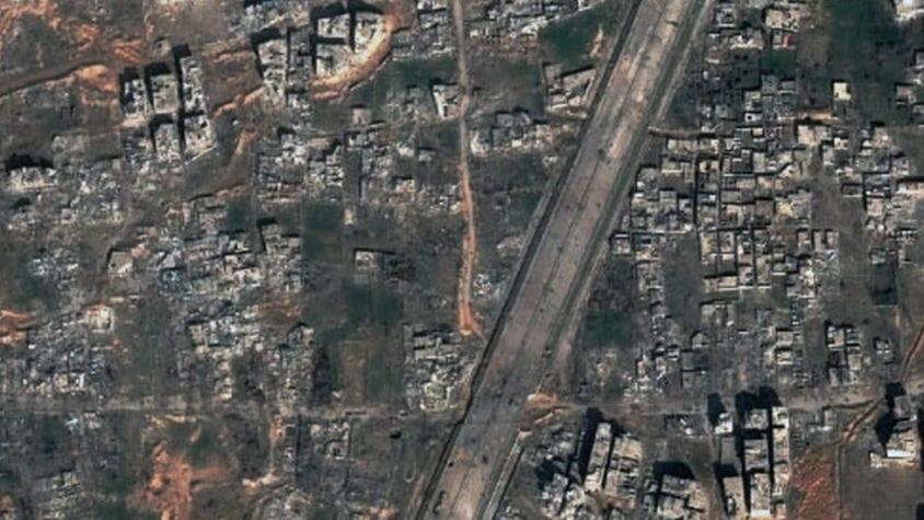 Así se ve desde el espacio la destrucción de la región siria de Guta Oriental