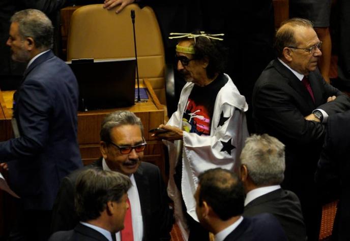 [FOTOS] Así llegó Florcita Motuda a su primera sesión en el Congreso