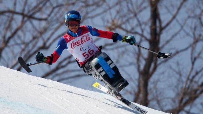 Chileno Nicolás Bisquertt sufre caída en el Súper Gigante de los Juegos Paralímpicos de Invierno