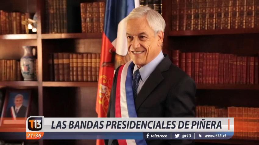 [VIDEO] El origen de las tres bandas presidenciales que ha usado Piñera