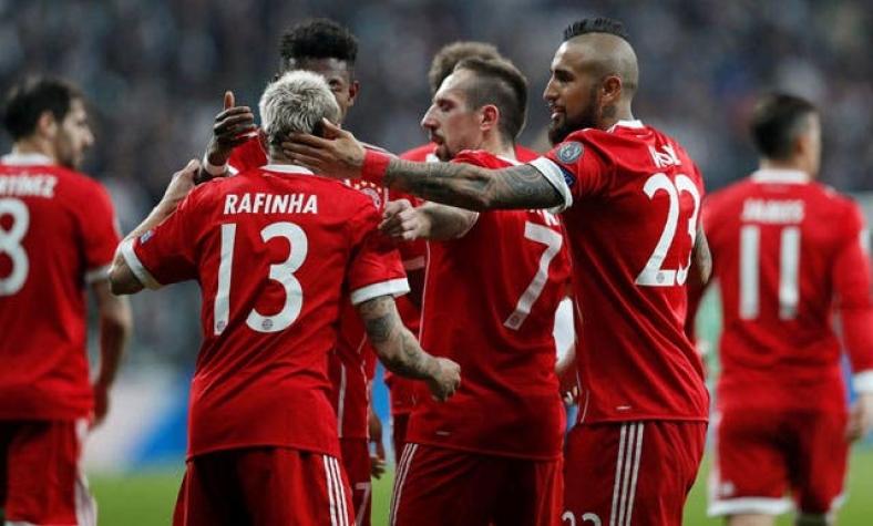 Bayern Munich de Arturo Vidal se instala en los cuartos de final de la Champions League