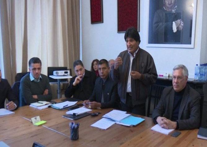 Evo Morales tras reunión con equipo jurídico en La Haya: "Estamos muy optimistas"