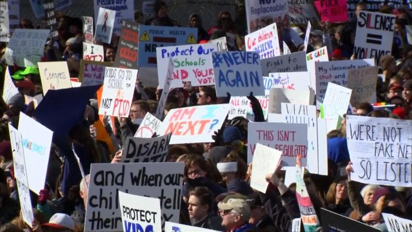 [VIDEO] Histórica marcha contra las armas remece las calles de Estados Unidos