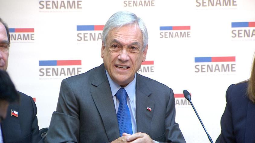 [VIDEO] Presidente Piñera anuncia auditoría en el Sename