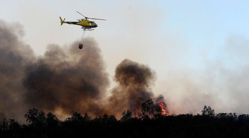 Declaran Alerta Roja para la comuna de Alhué por incendio forestal