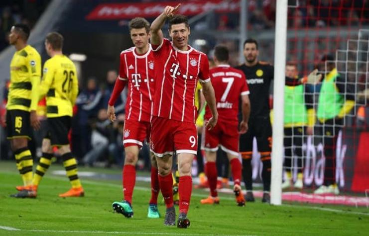Bayern aplasta 6-0 al Dortmund pero tendrá que esperar para ser campeón