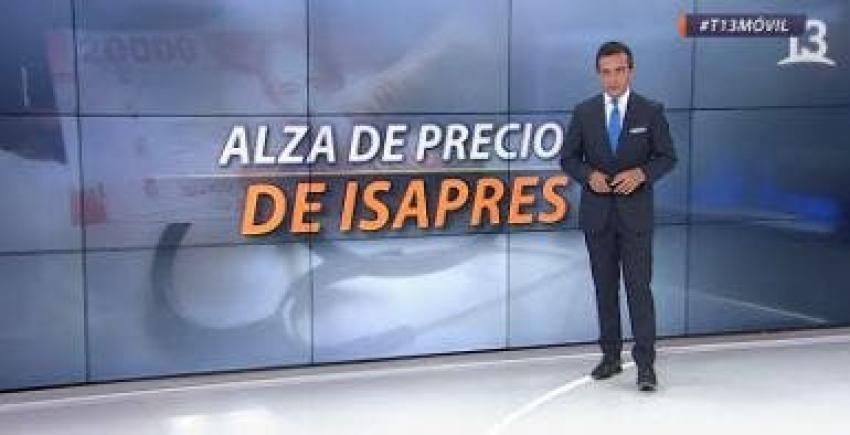 [VIDEO] Isapres anunciaron alza en sus precios