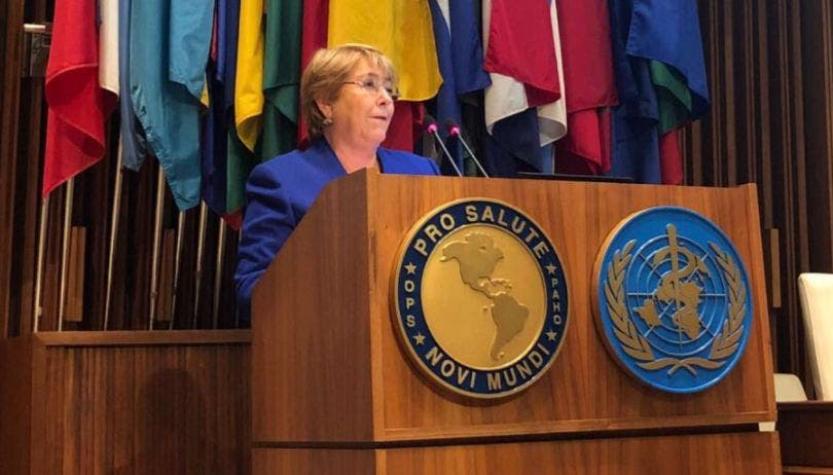 [VIDEO] Bachelet retoma su agenda internacional con intervención en la OPS