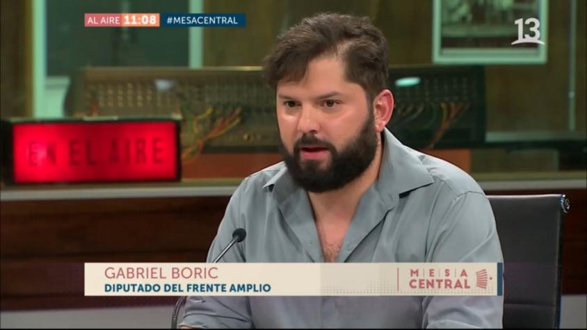 [VIDEO] Gabriel Boric: "El PS se equivocó" al restarse de las comisiones del gobierno