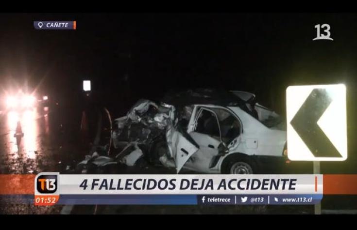 [VIDEO] Cuatro fallecidos deja accidente vehicular en Cañete