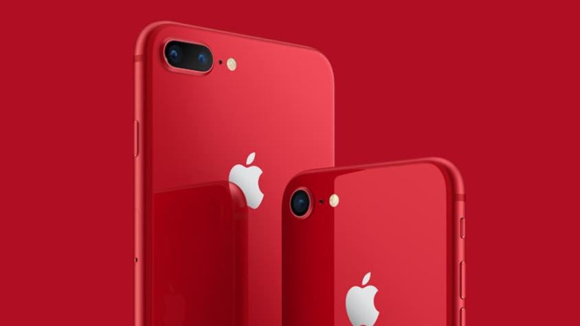 Apple lanza iPhone 8 rojo para mantener la novedad de la línea