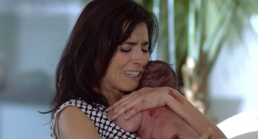 Con bebé de verdad y un consejo clave de Paz Bascuñán: así se grabó el parto de "Cristina" en "SOV3"