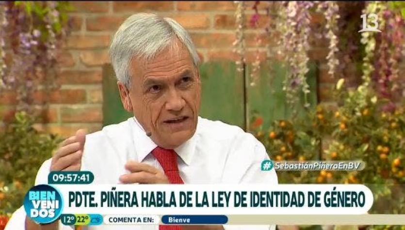 [VIDEO] Piñera fija postura por Identidad de Género: "Buscamos un acuerdo razonable"