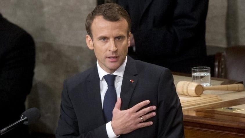 El discurso antinacionalista del presidente francés, Emmanuel Macron, ante el Congreso de EEUU