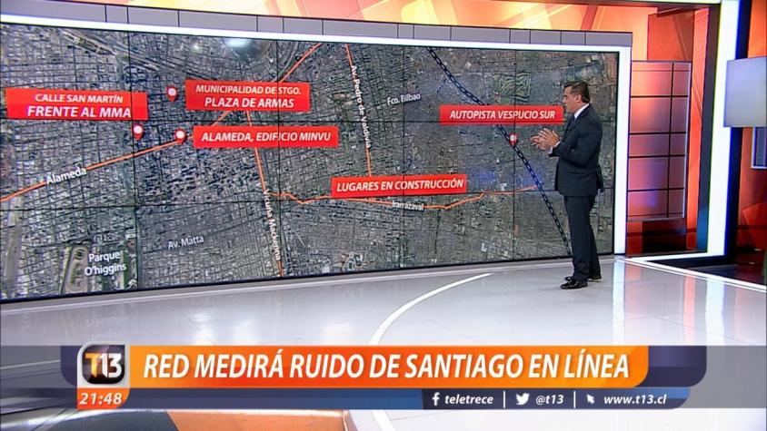 [VIDEO] Ruido en Santiago: Instalarán red de medición continua en cinco puntos