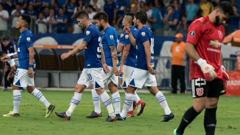Universidad de Chile sufre histórica goleada ante Cruzeiro en Copa Libertadores