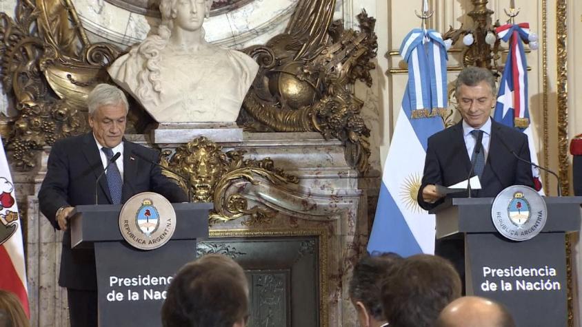 [VIDEO] Piñera en Argentina sin embajador