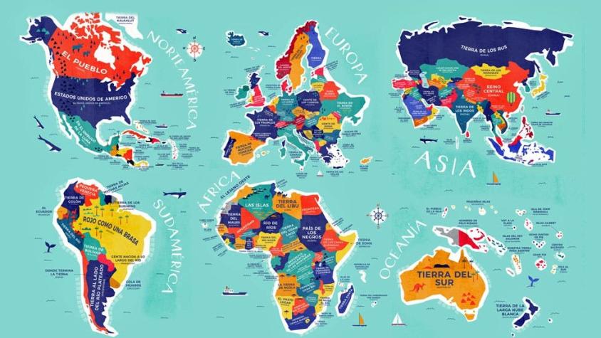 ¿Dónde queda Allá y la Tierra de la gente alta?: el significado de los nombres de los países