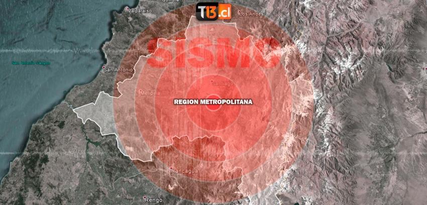 [VIDEO] Temblor 5,0 Richter se registra en la zona central