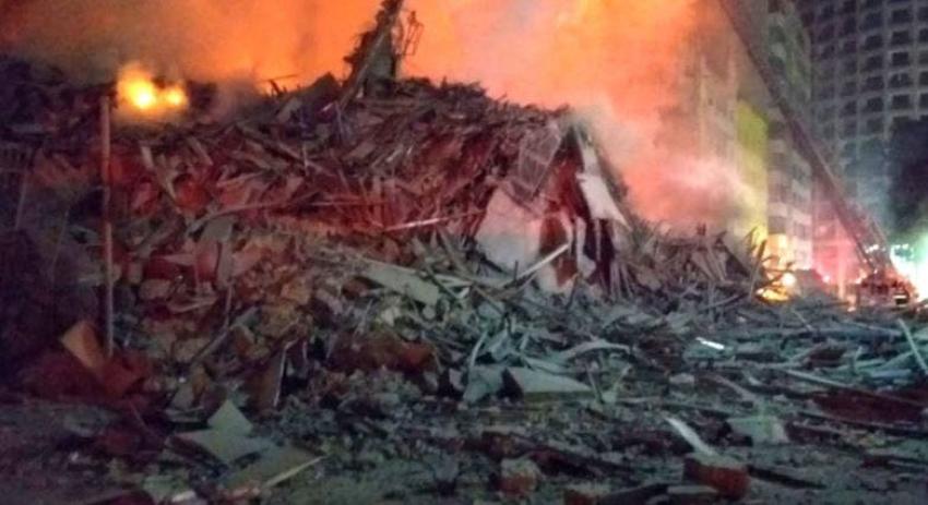 [VIDEOS] Los impactantes registros del derrumbe de edificio incendiado en Sao Paulo