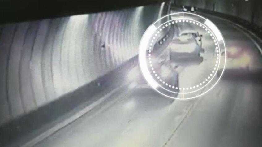 [VIDEO] Inédito asalto: Delincuentes realizan emboscada a matrimonio en túnel San Cristóbal