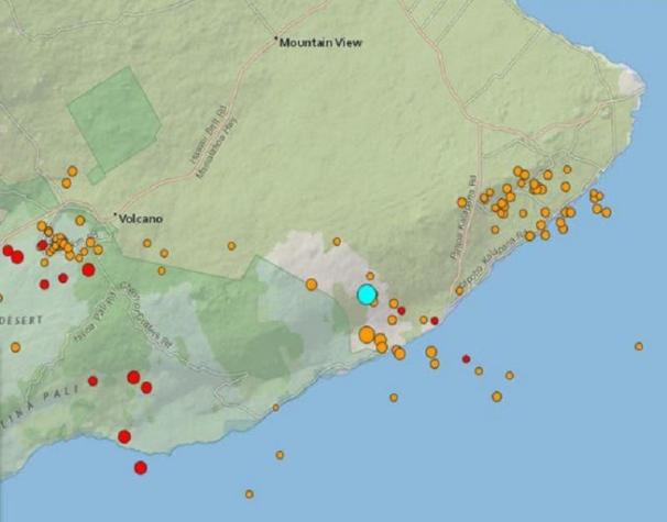 Sismo 6,9 Richter se registra en Hawái en medio de erupción de volcán