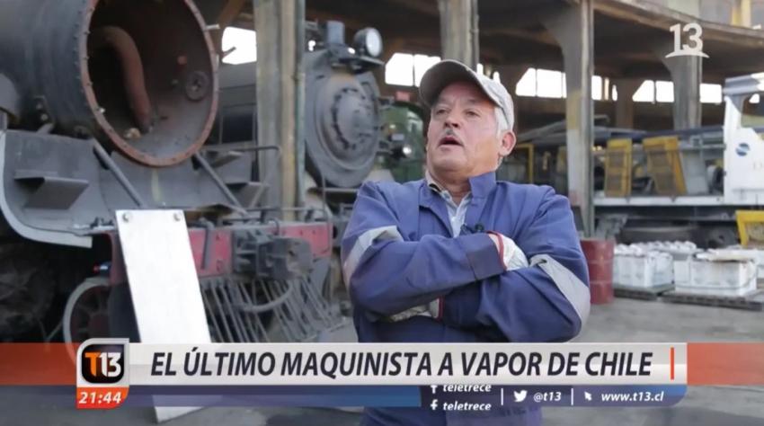 [VIDEO] La historia del último maquinista a vapor de Chile