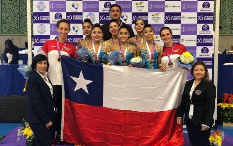 Campeonas: Chile brilla en Panamericano de gimnasia rítmica de Colombia