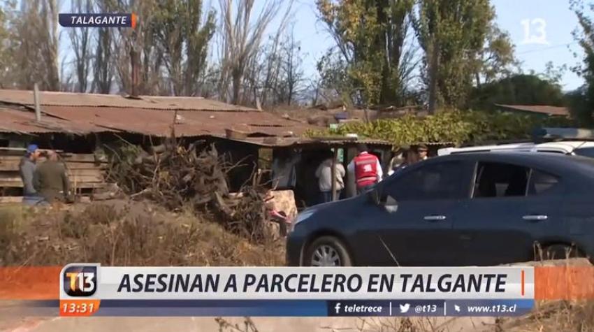 [VIDEO] Apuñalan hasta matar a parcelero en su propia casa en Talagante