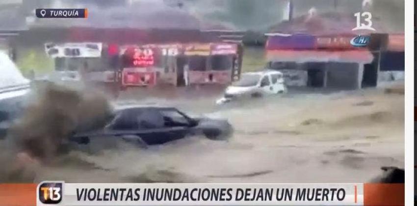 [VIDEO] Violentas inundaciones en Turquía dejan un muerto