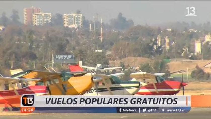 [VIDEO] Club Aéreo de Santiago celebra sus 90 años con vuelos gratuitos