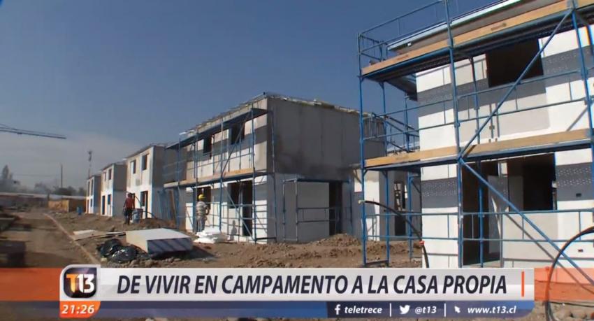 [VIDEO] Proyecto construye casas para habitantes de campamento en el mismo sitio