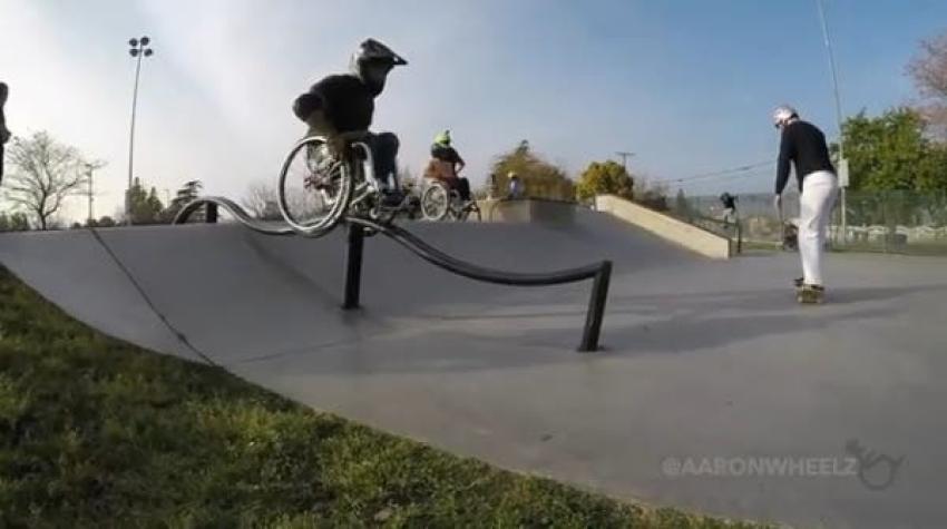 [VIDEO] Deporte extremo en silla de ruedas: los increíbles trucos de Aaron Fotheringham