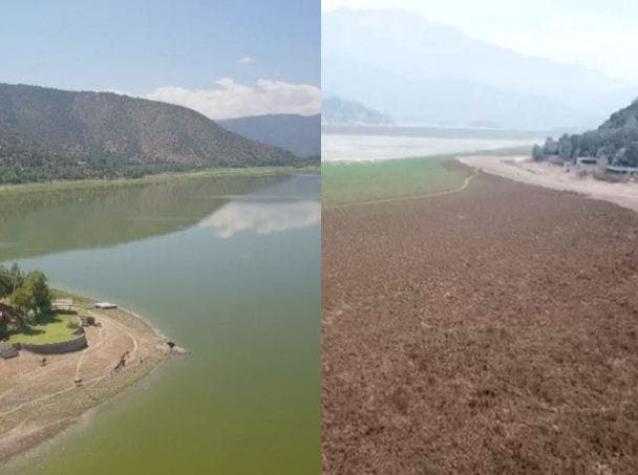 [VIDEO] Imágenes de drone: el impactante antes y después de la laguna de Aculeo