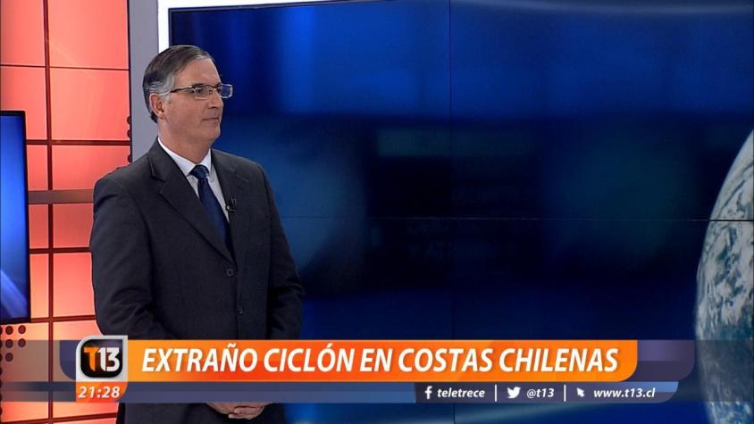 [VIDEO] Experto explica cómo es el extraño "ciclón chileno"